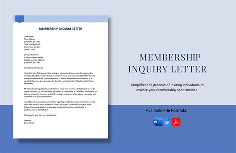 Membership Inquiry .